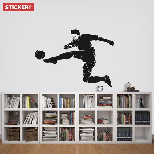 Sticker Football Joueur Pro S (Largeur 38cm, Hauteur 28cm)