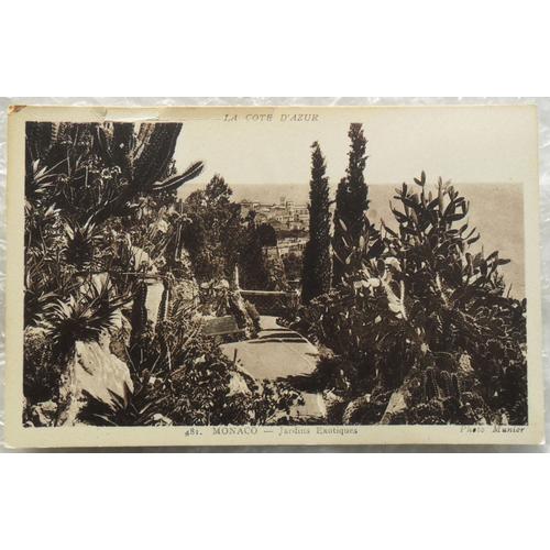 Carte Postale - La Côte D'azur - Ref 81 - Monaco, Jardins Exotiques - Éditions D'art Munier.