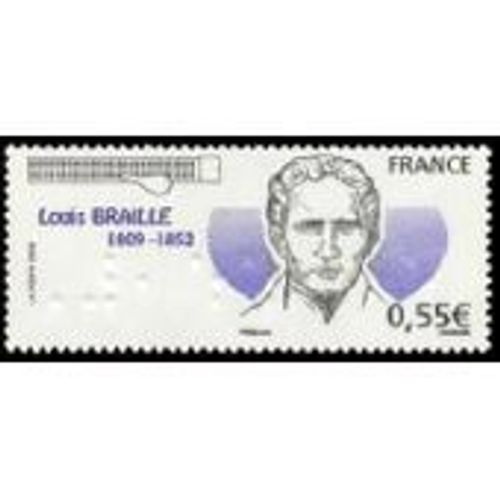 Timbre France 2009 Bdf Neuf ** Yt N° 4324 Louis Braille
