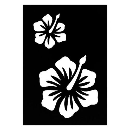 Pochoir Adhésif Hibiscus 7x10 Cm - Ki-Sign