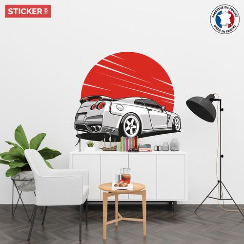 Sticker Sport Car Skyline S (Largeur 38cm, Hauteur 32cm)