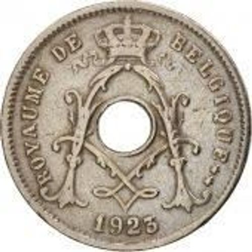 Belgique = Pièce De 5 Centimes, En Nickel, Année 1923, Légende Royaume De Belgique,