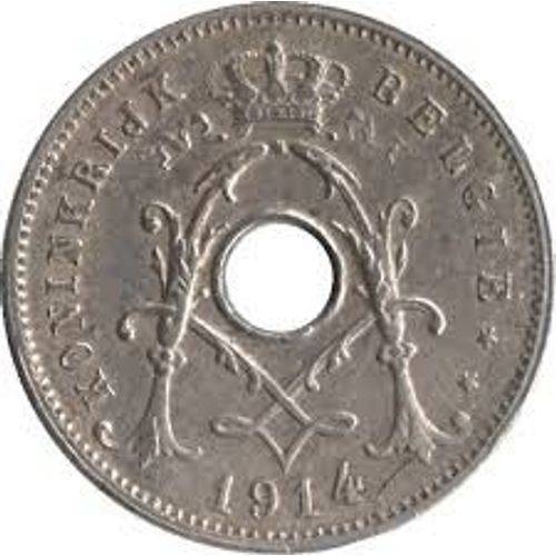 Belgique = Pièce De 5 Centimes, En Nickel, Année 1924, Légende Belgie