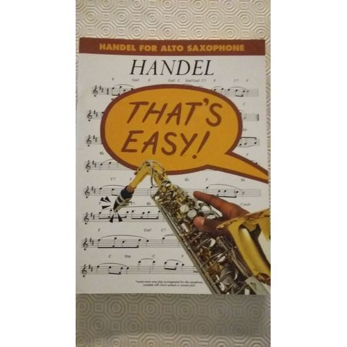 Handel For Alto Saxophone