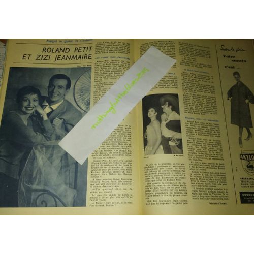 L'Écho De La Mode Zizi Jeanmaire Roland Petit