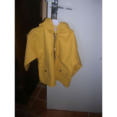 Coupe-Vent Imperméable À Capuche Polyester 2 Ans Jaune