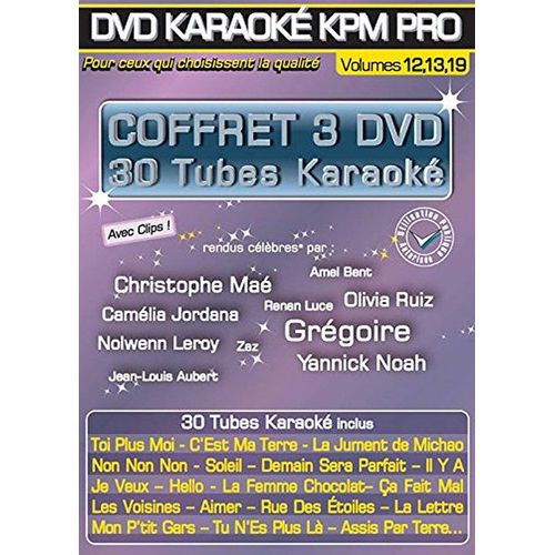Dvd Karaoké Kpm Pro - Vol. 12, 13 & 19