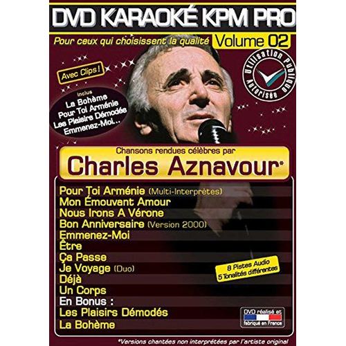 Dvd Karaoké Kpm Pro - Vol. 2 : Charles Aznavour