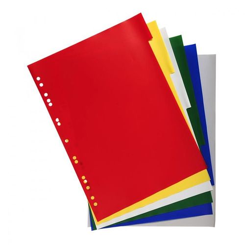 Waytex Intercalaires 6 Touches Couleurs En Polypropylène 130 Mic