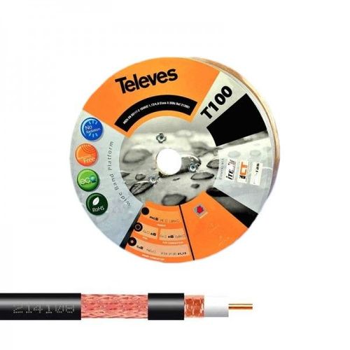 TELEVES T100 Plus Câble Coaxial ITED2 NQ2b EN 50117-5 16VRtC 1.13/4.8 Classe A 3GHz