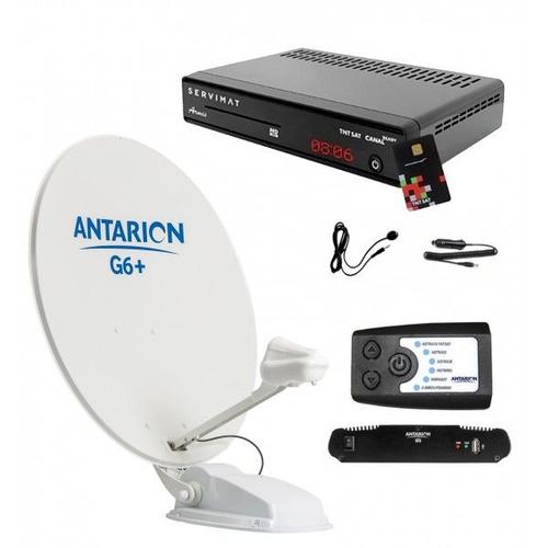 Pack Parabole Satellite Automatique 85cm + Récepteur TNTSAT HD + Positionneur