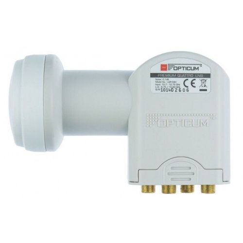OPTICUM LNB Quattro 0,1dB Full HD 3D 4K Compatible avec un Multiswitch
