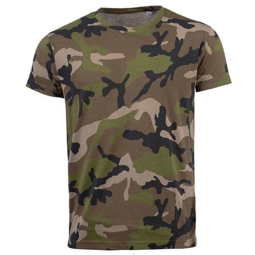 T-Shirt Manches Courtes Camouflage Homme - 01188 - Vert Army Camo