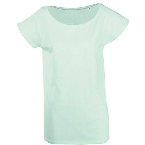 T-Shirt Manches Kimono Large Encolure Femme - 11398 - Vert Jade