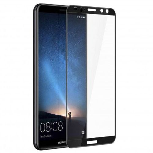 Film Verre Trempé Pour Huawei Mate 10 Lite Intégral Et Incurvé Noir