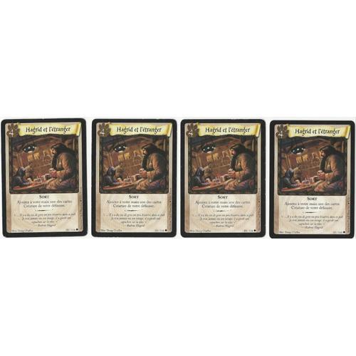 Trading Card Harry Potter - Lot De 4 Cartes 89 / 116 - Hagrid Et L'étranger