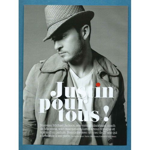 Glamour N°54 - Coupure De Presse - Justin Timberlake