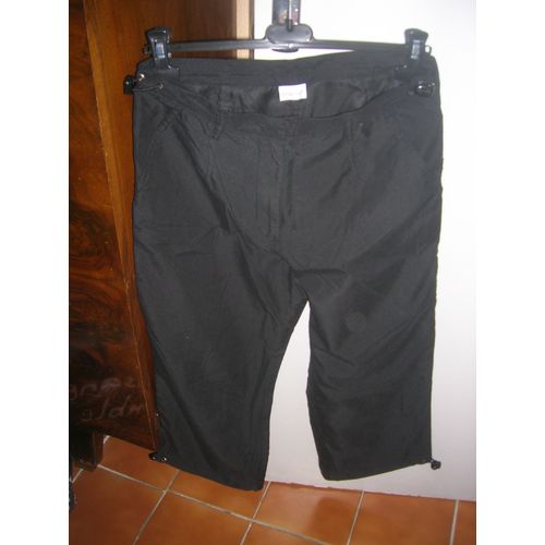 Pantacourt Blanche Porte 2 Poches Polyester 40 Noir