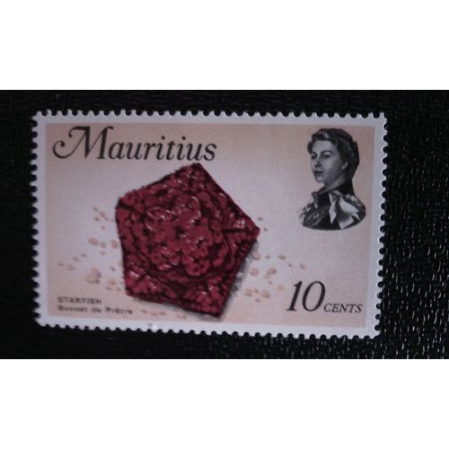 Timbre Ile Maurice ( Yt 333 ) 1969 Étoile De Mer Rigide (Ordre: Phanerozonia)