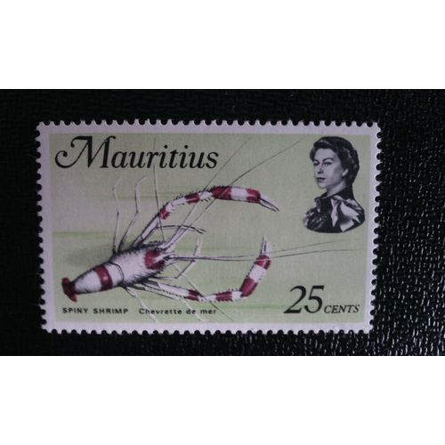 Timbre Ile Maurice ( Yt 336 ) 1969 Crevette Corail Rayée (Stenopus Hispidus)