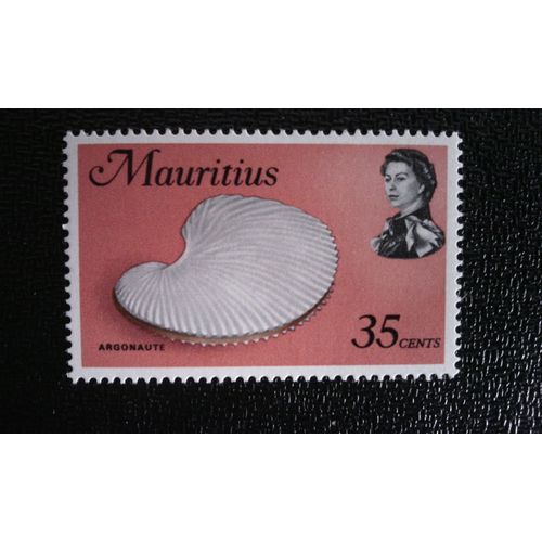 Timbre Ile Maurice ( Yt 338 ) 1969 Grand Argonaute (Argonauta Argo)