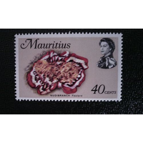 Timbre Ile Maurice ( Yt 339 ) 1969 Danseur Espagnol (Hexabranchus Marginatus)