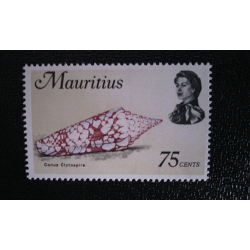 Timbre Ile Maurice ( Yt 342 ) 1969 Cône (Conus Clytospira)