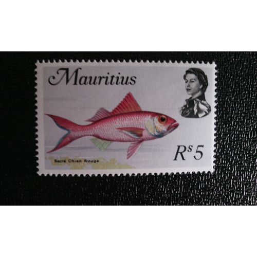 Timbre Ile Maurice ( Yt 345 ) 1969 Vivaneau Rouge (Etelis Evurus)