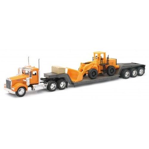 Camion 1/32 Kenworth Kw900 Avec Bulldozer
