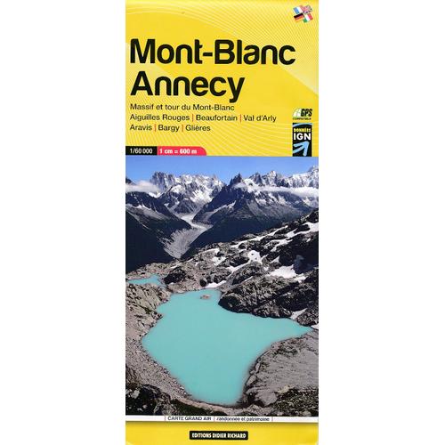 Libris Wanderkarte 02 Mont Blanc Annecy 1 : 60 000