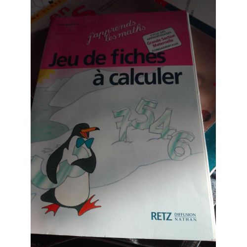 Jeu De Fiches À Calculer Maternelle Gs