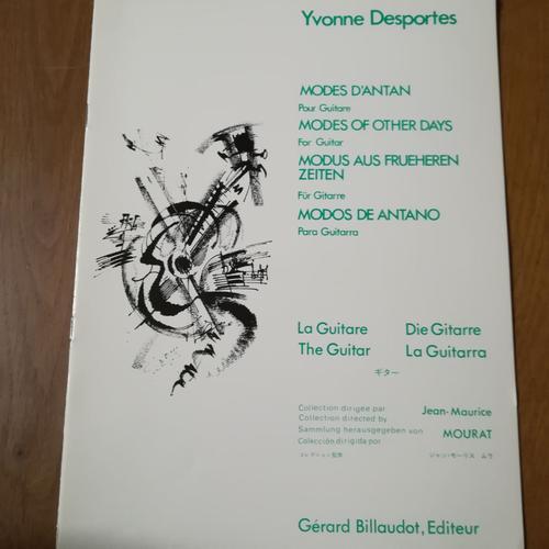 Yvonne Desportes, Modes D'antan, Pour Guitare