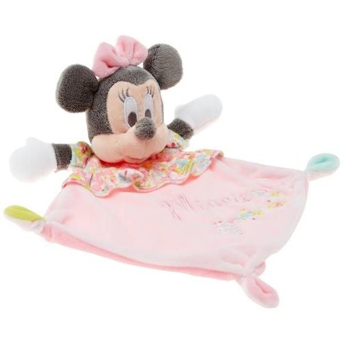 Doudou Minnie Rose Mouchoir Fleuri Fleurs Roses Peluche Jouet Bebe Petite Fille Souris Nicotoy Simba Toys Benelux Comforter Mouse