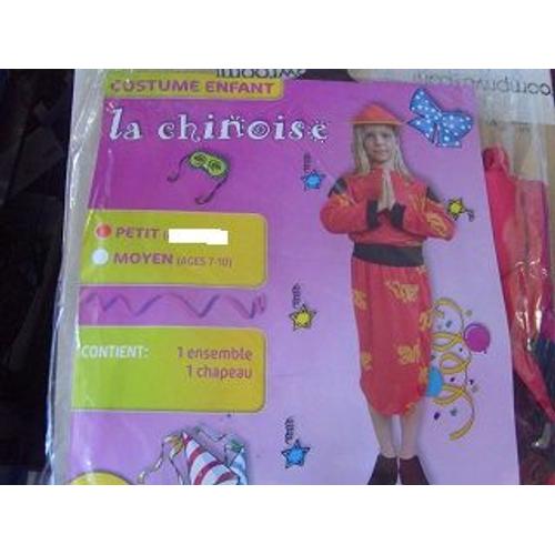 Costume Chinoise 3/4 Ans Costume Complet