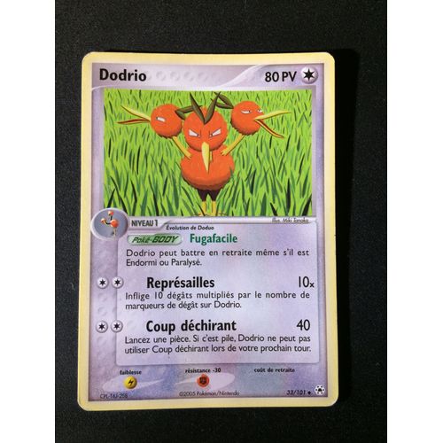 Dodrio 33/101 Set Ex Légendes Oubliées Fr