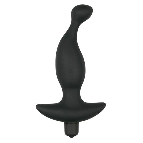 Vibromasseur Prostatique Noir En Silicone