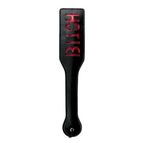 Tapette Ã?Â Fessee Noire En Cuir - Bitch