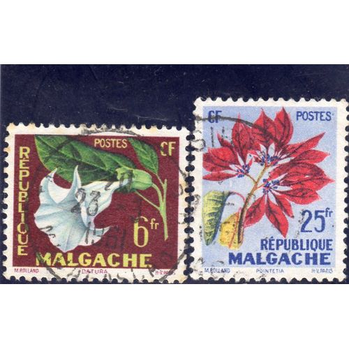 Timbres-Poste De Madagascar (Flore)