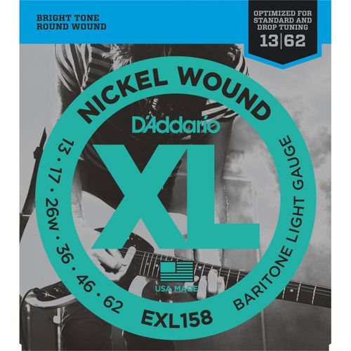 Jeu De Cordes Guitare Électrique Baryton D'addario Exl158
