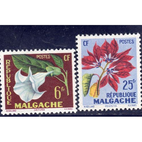 Timbres-Poste De Madagascar (Flore)