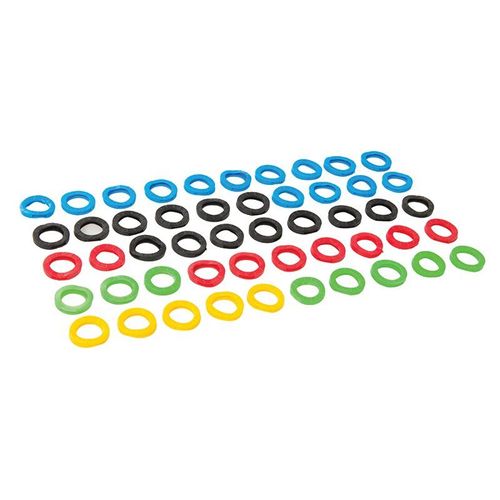 Lot de 50 couvre-clés de couleurs assorties - Lot de 50