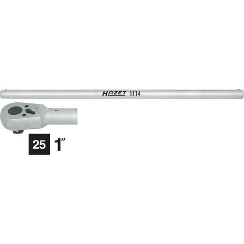 Hazet Tête de cliquet réversible avec broche - Longueur totale: 824 mm - Nombre d'outils: 2 - 1116/2