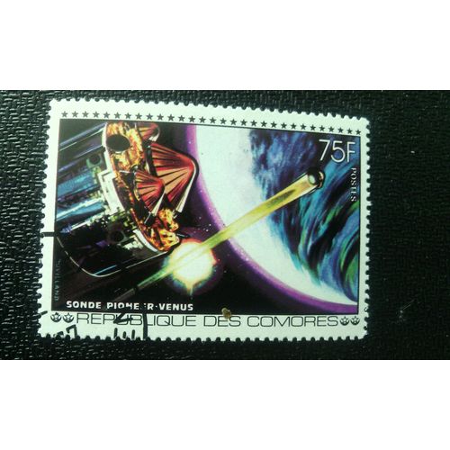 Timbre Comores ( Yt 206 ) 1977 Explorations Spatiales Sonde Pionnière, Vénus