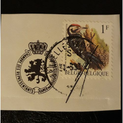 Timbre De Belgique Pic Épeichette + Emblème De La Chambre Des Représentants