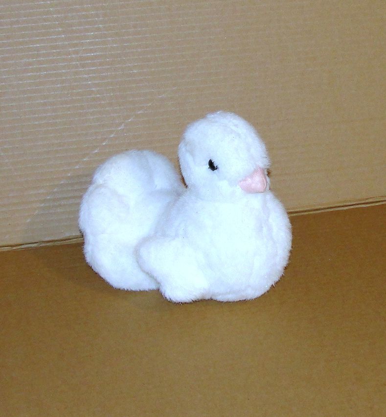 Peluche Pigeon Paon Nounours Ancien Doudou Oiseau 17 Cm