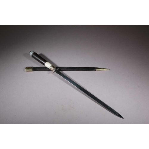 Stylet Corse Manche En Ébène, Cerf Et Corne.