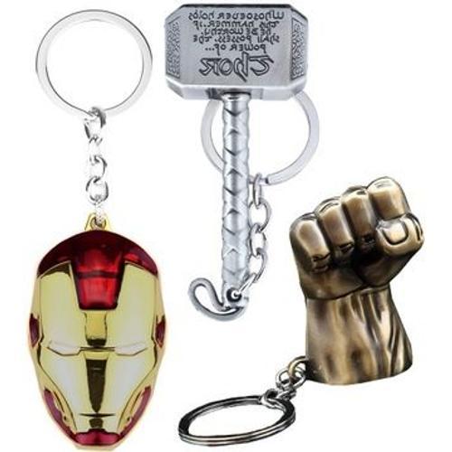 3x Porte-Clés Pendentif Ironman Thor Hulk Ysk5523