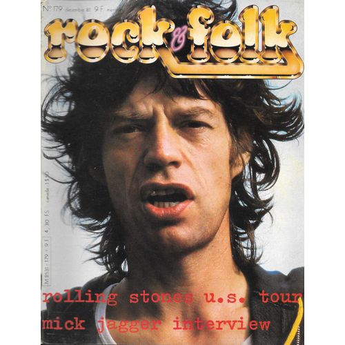 Rock & Folk 179 Mike Jagger Rolling Stones Higelin Ian Hunter Mott Coconuts
