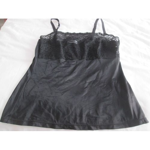 Top Noir Dentelle Etam Taille 42