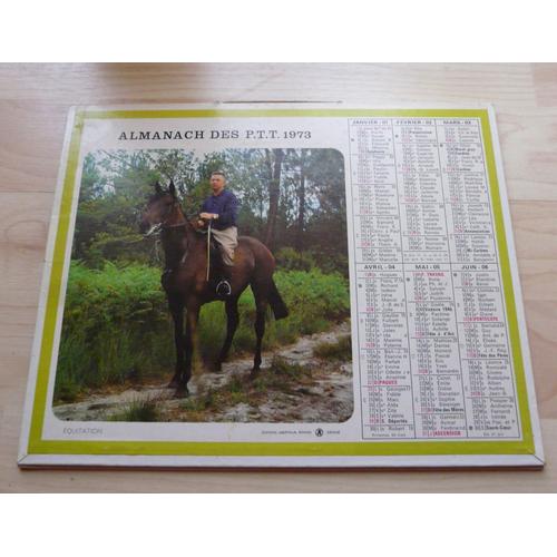 Almanach Des Ptt 1973 : Loiret ( 45) Equitation Et Oh!Hisse